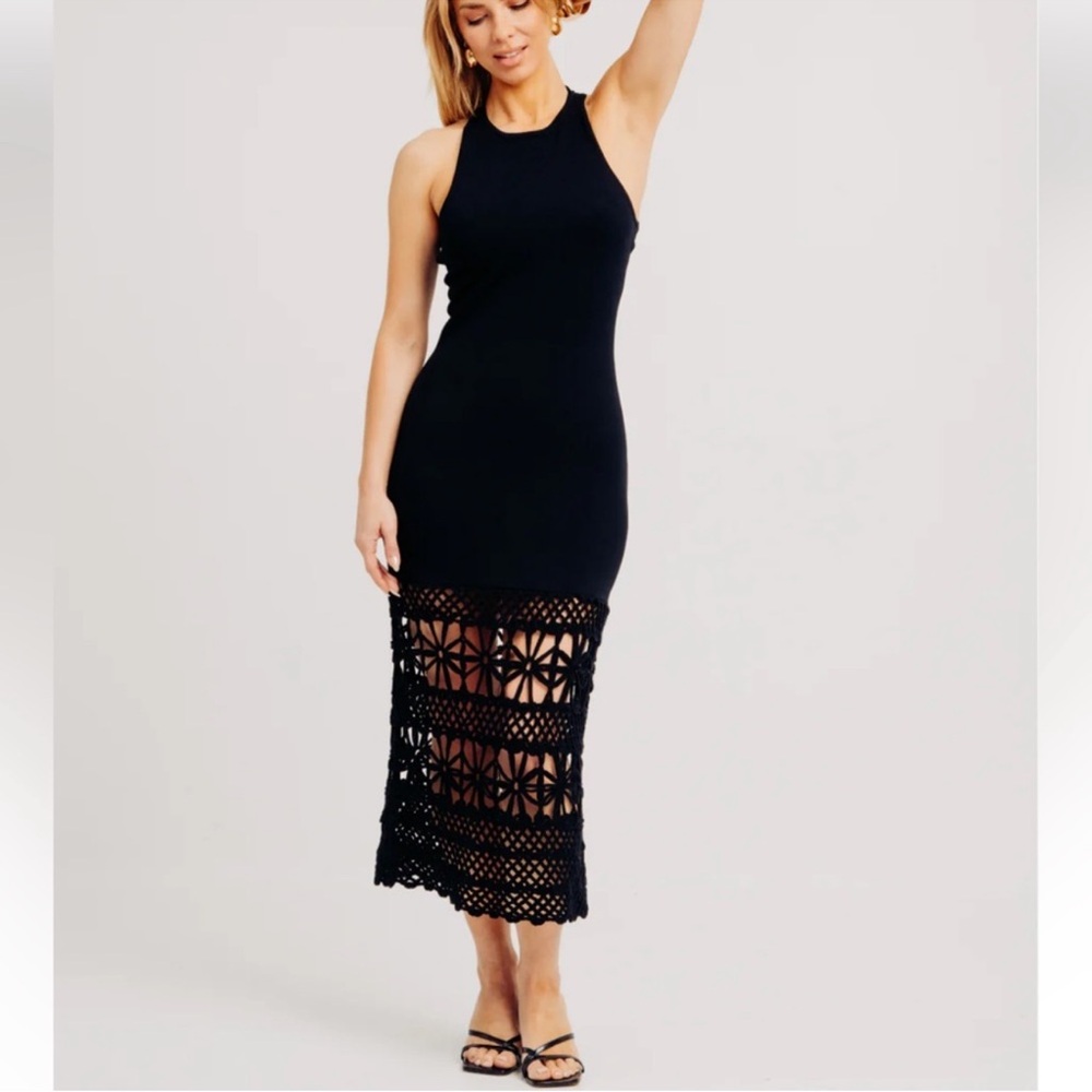 RONNY KOBO Elegant Black Sleeveless Dress. NWOT